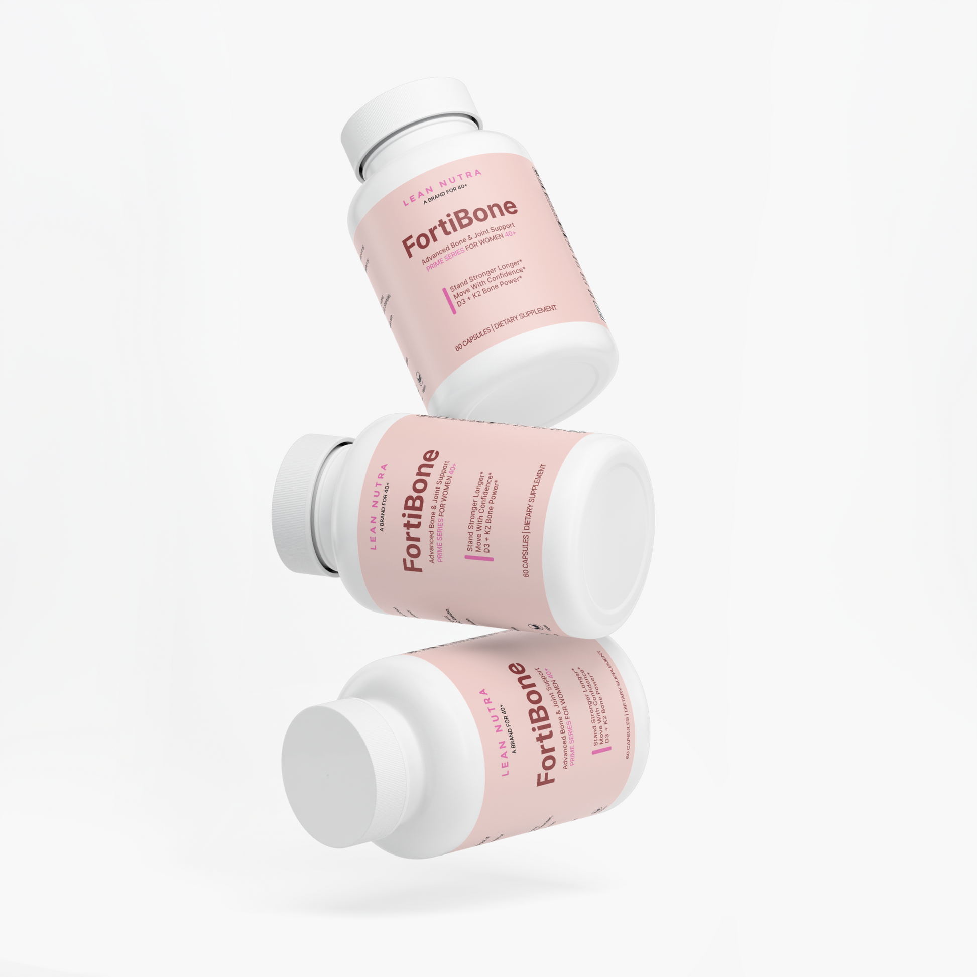 FortiBone Prime Series for Women 40+ label detail