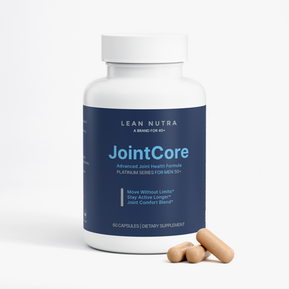 JointCore Platinum Series for Men 50+ bottle angle