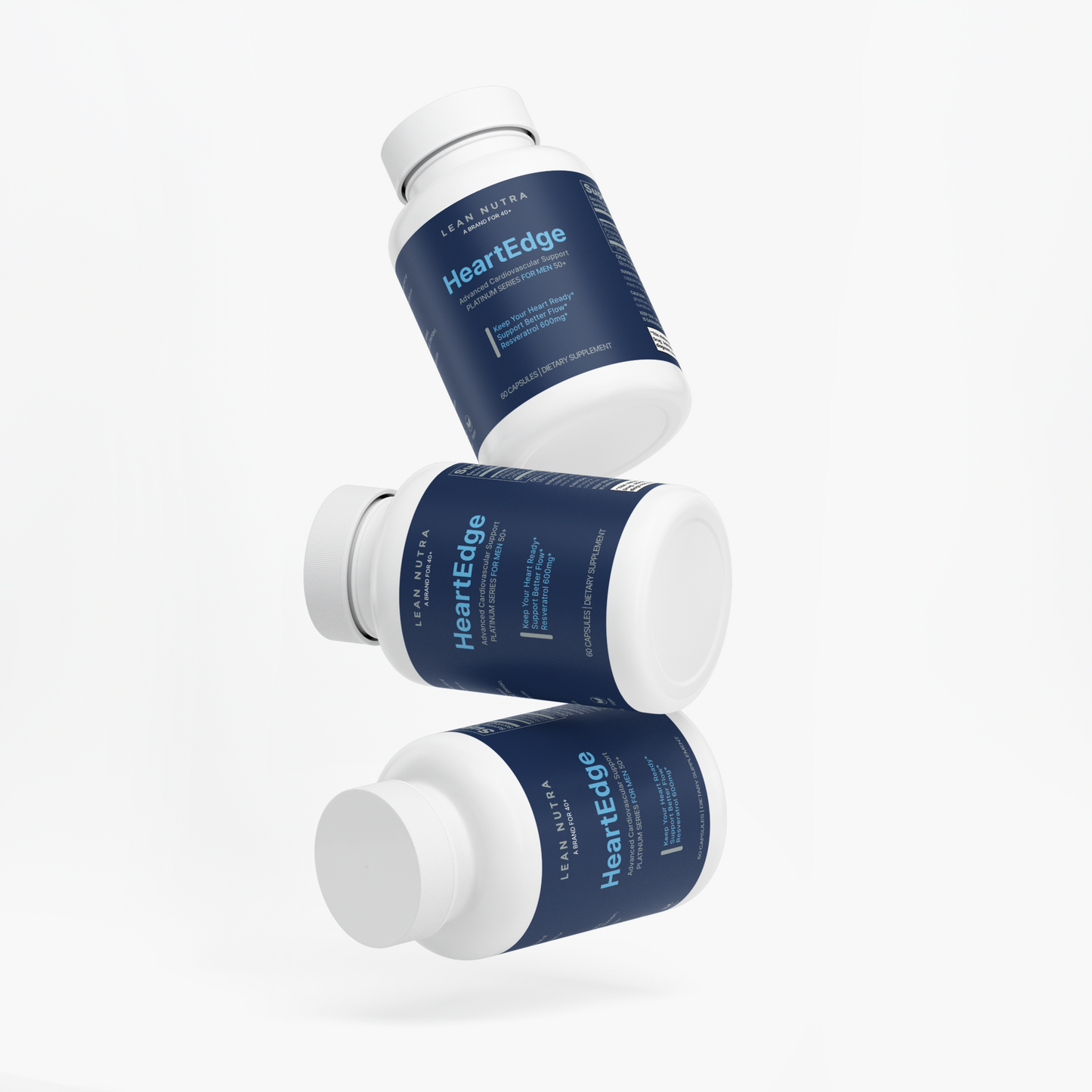 HeartEdge Platinum Series for Men 50+ label detail