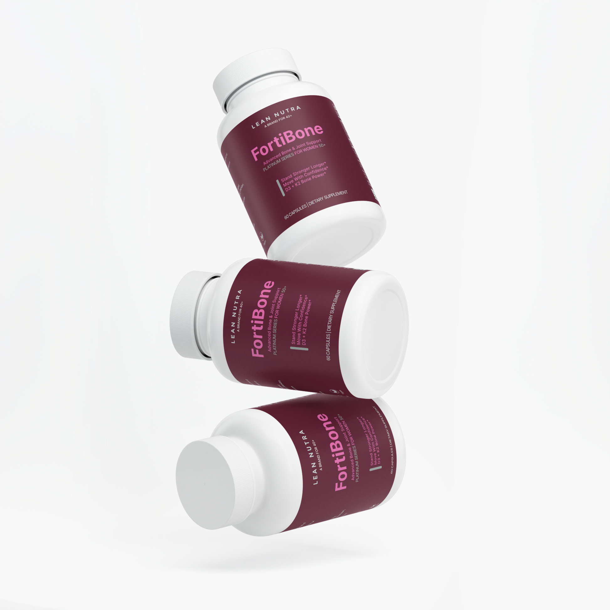 FortiBone Platinum Series for Women 50+ label detail
