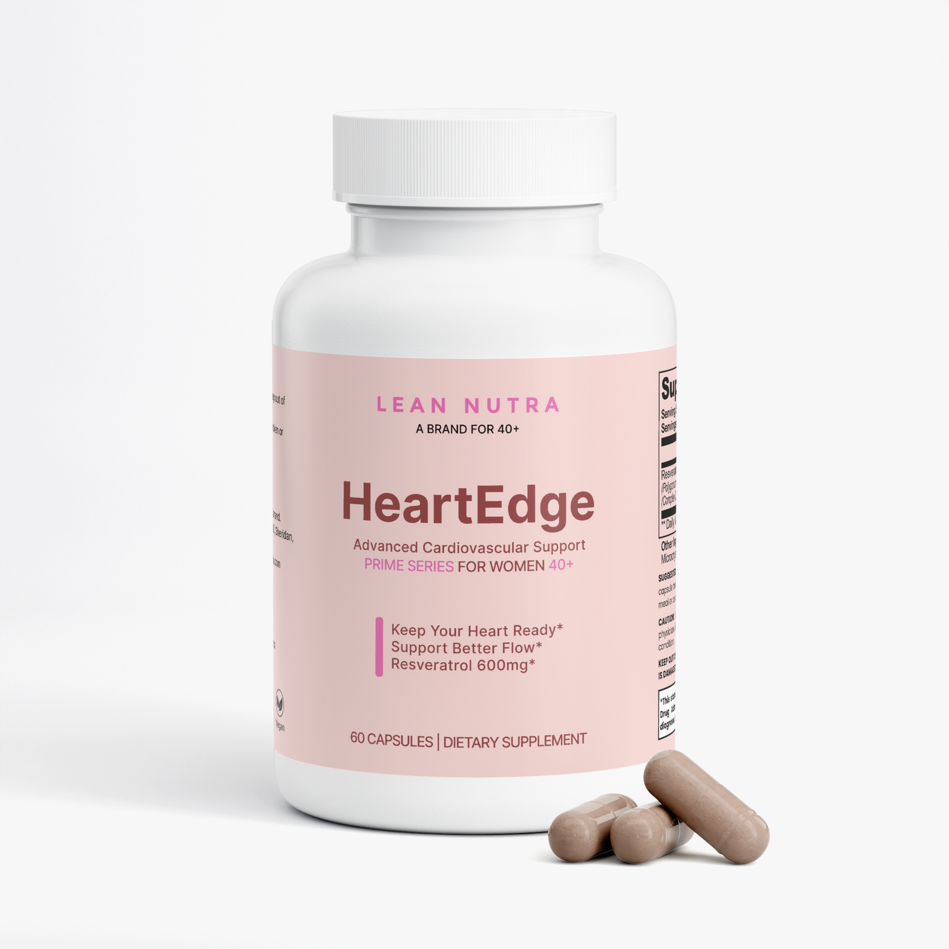 HeartEdge Prime Series for Women 40+ bottle angle