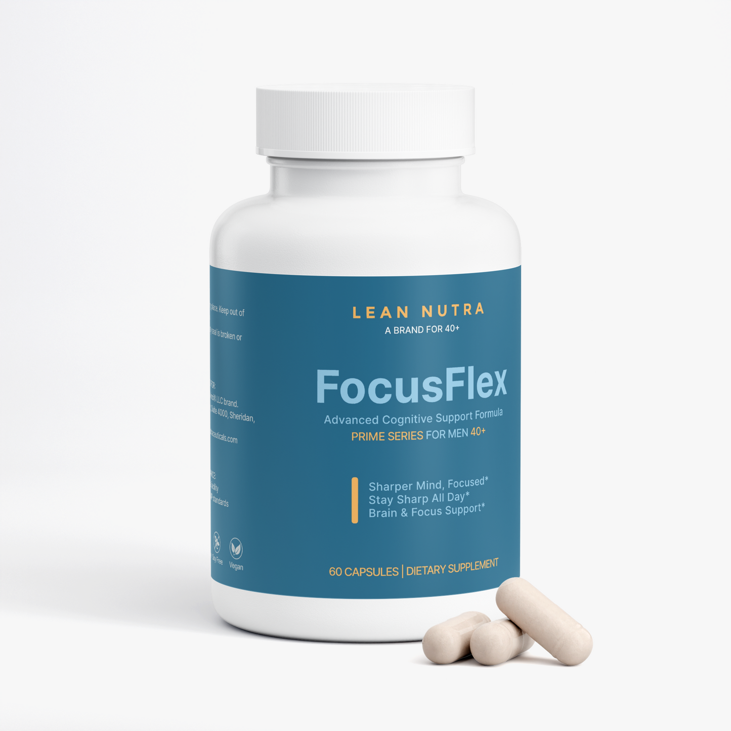 FocusFlex Prime Series for Men 40+ bottle angle