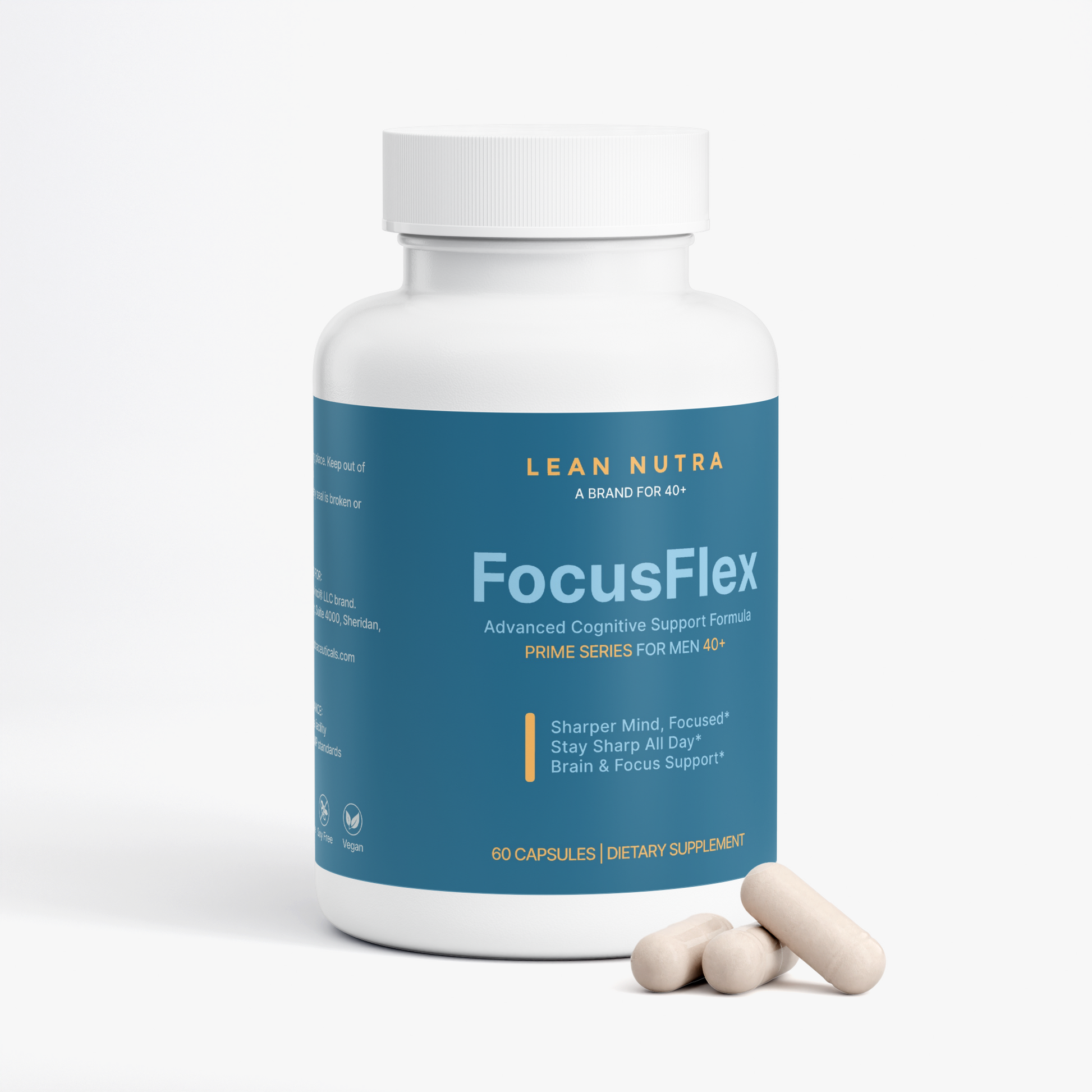 FocusFlex Prime Series for Men 40+ bottle angle