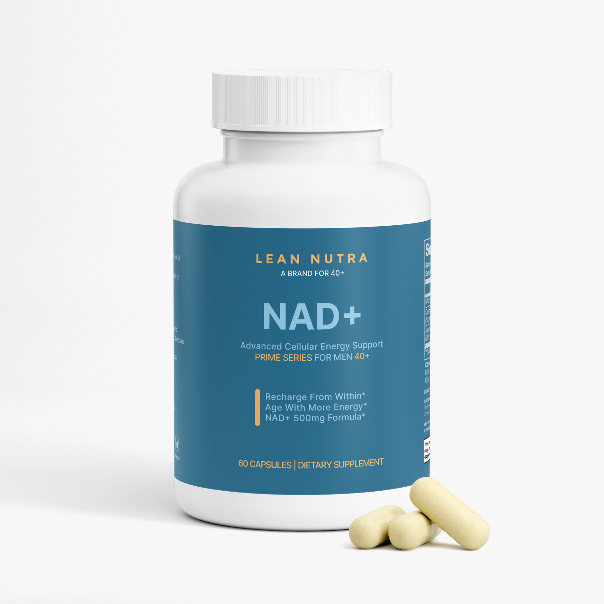 NAD+ Prime Series for Men 40+ bottle angle