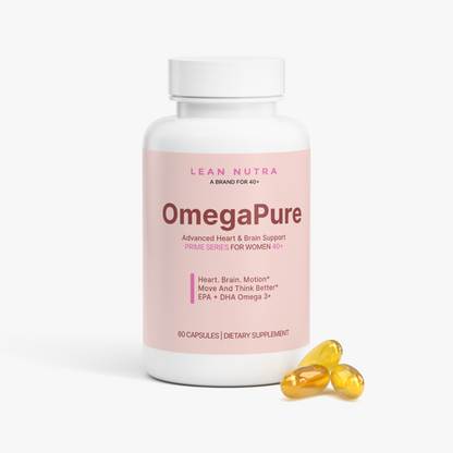 OmegaPure Prime Series for Women 40+ bottle angle