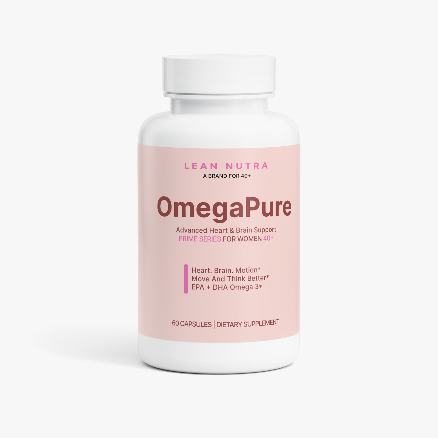 OmegaPure Prime Series for Women 40+ bottle front