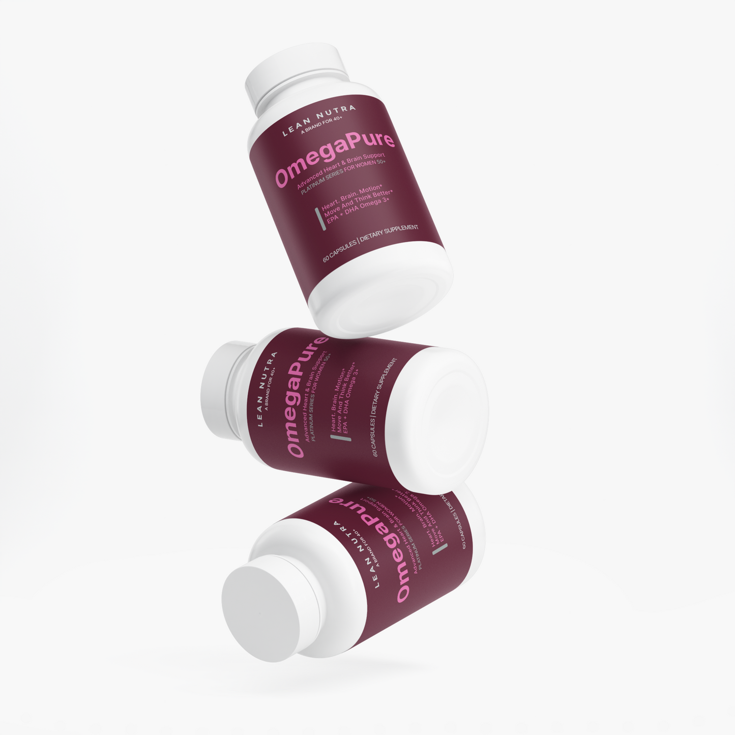 OmegaPure Platinum Series for Women 50+ label detail