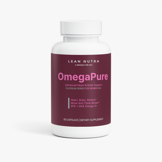 OmegaPure Platinum Series for Women 50+ bottle front