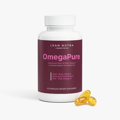 OmegaPure Platinum Series for Women 50+ bottle angle