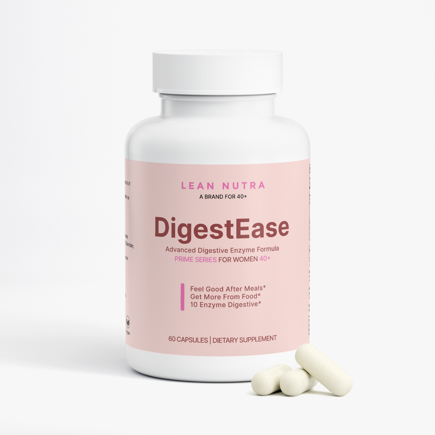 DigestEase Prime Series for Women 40+ bottle angle