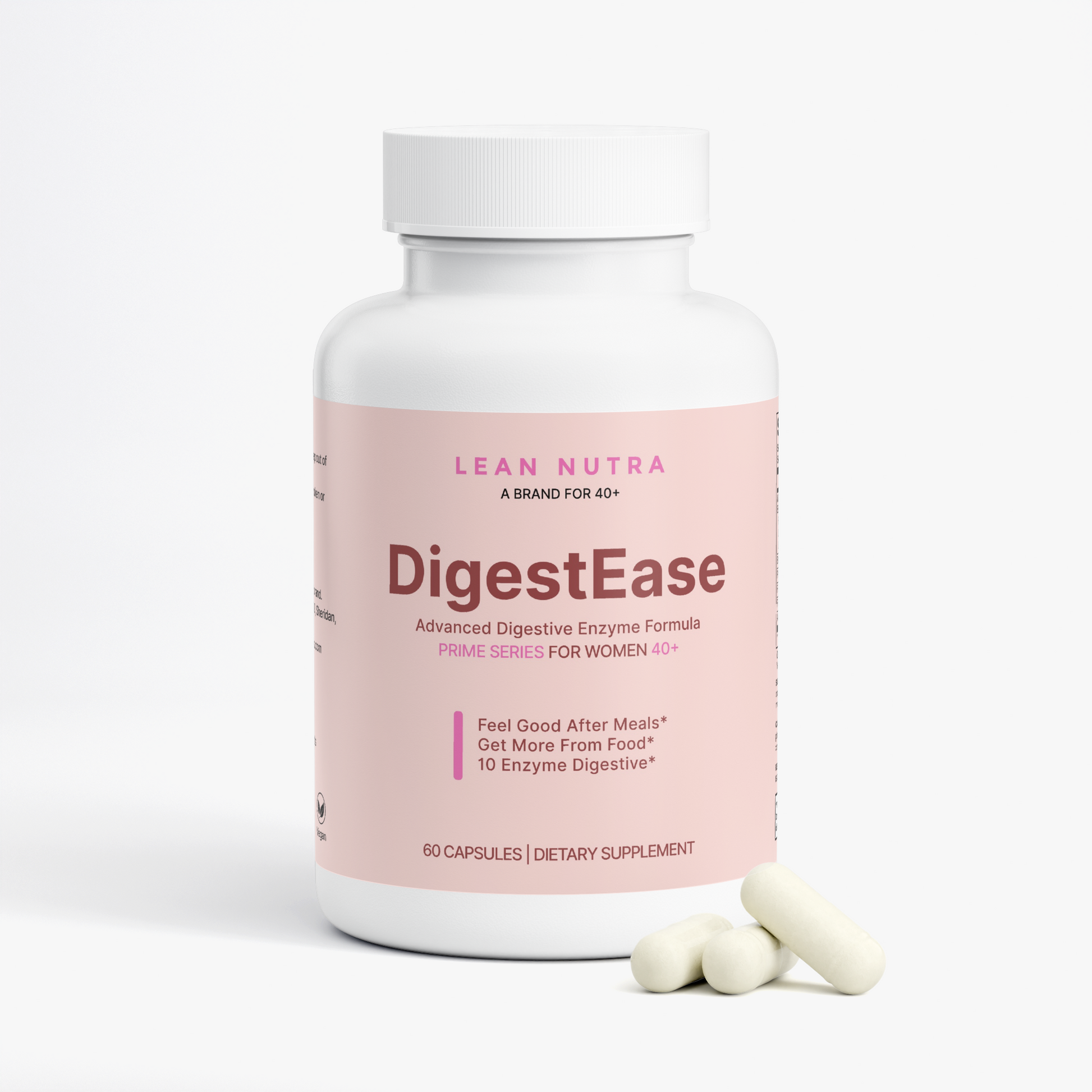 DigestEase Prime Series for Women 40+ bottle angle