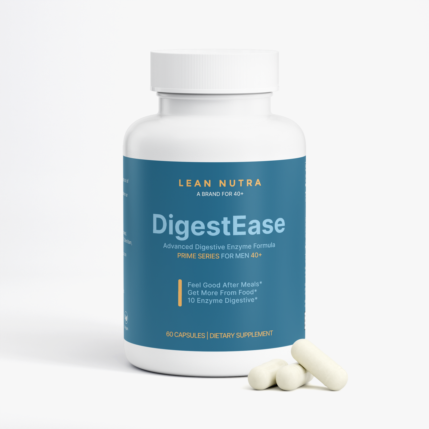 DigestEase Prime Series for Men 40+ bottle angle