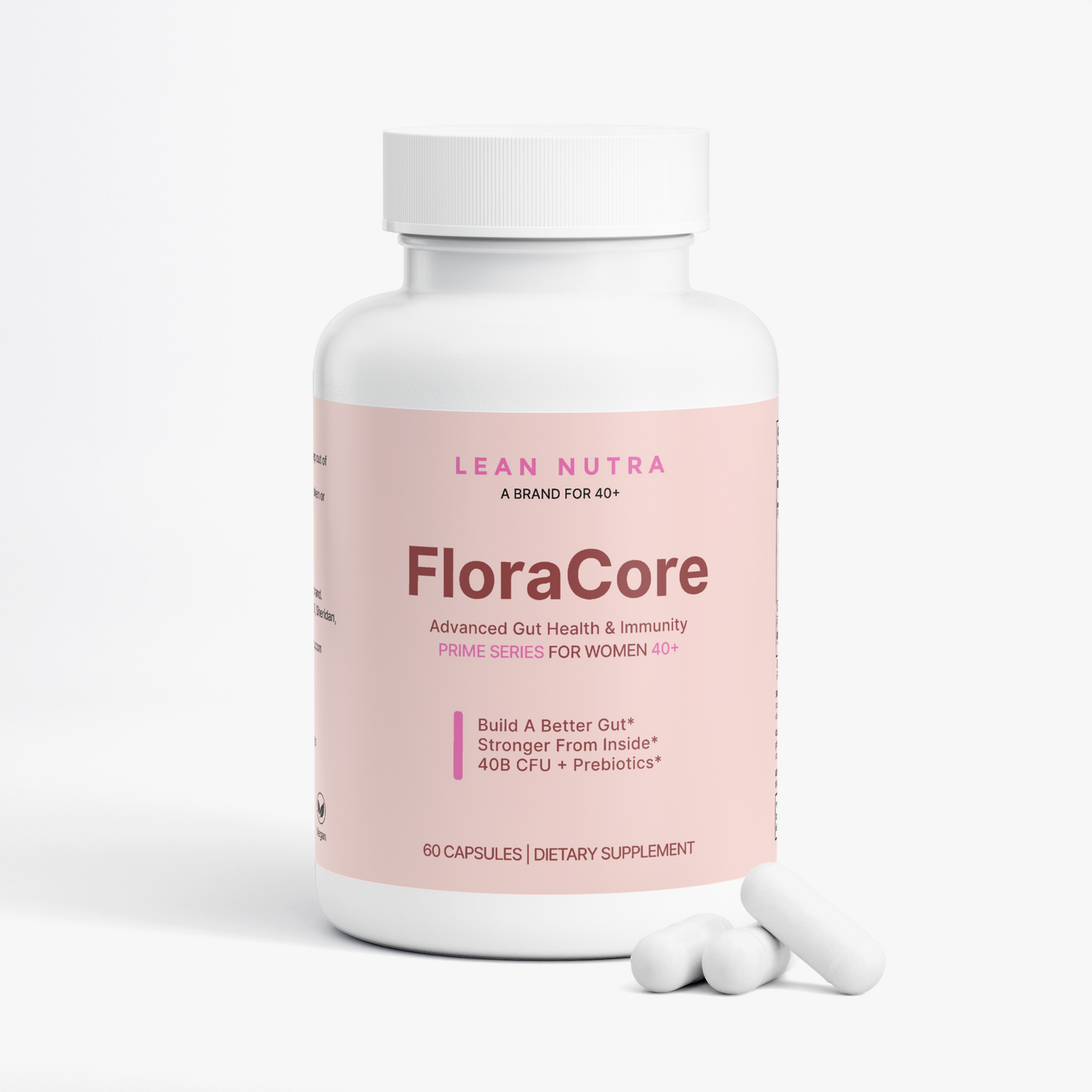 FloraCore Prime Series for Women 40+ bottle angle