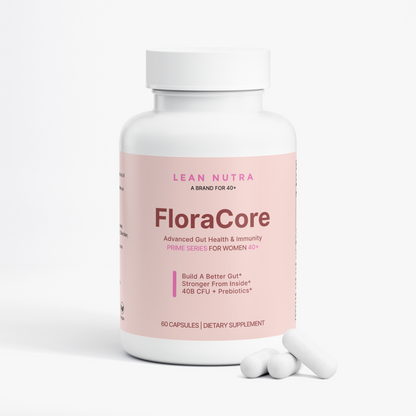 FloraCore Prime Series for Women 40+ bottle angle