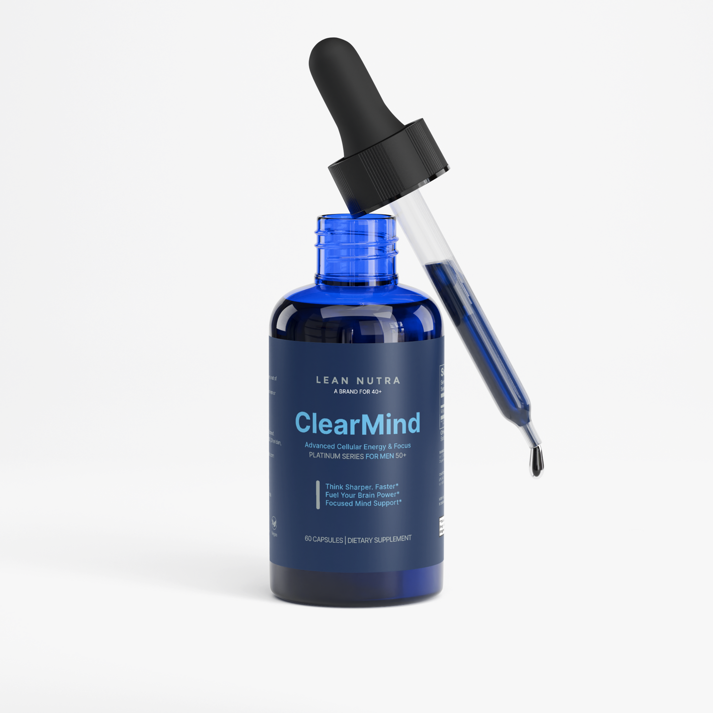 ClearMind Platinum Series for Men 50+ bottle angle