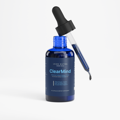 ClearMind Platinum Series for Men 50+ bottle angle