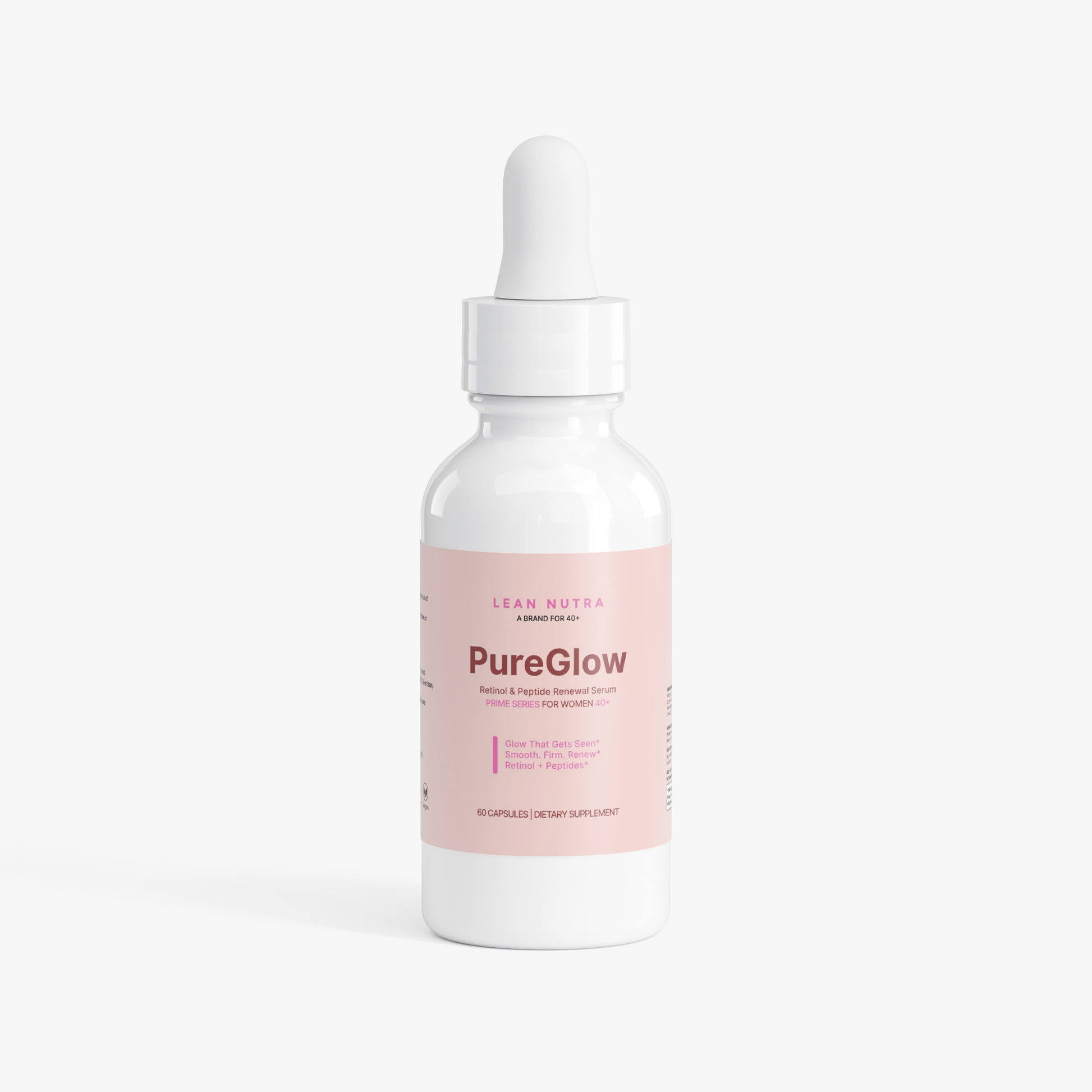 PureGlow Prime Series for Women 40+ bottle front