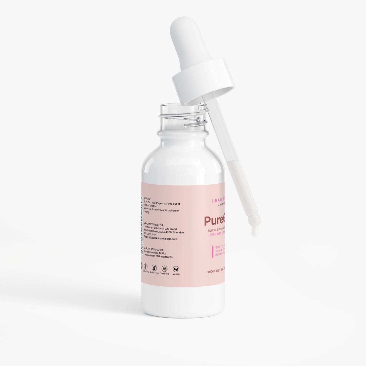 PureGlow Prime Series for Women 40+ bottle angle