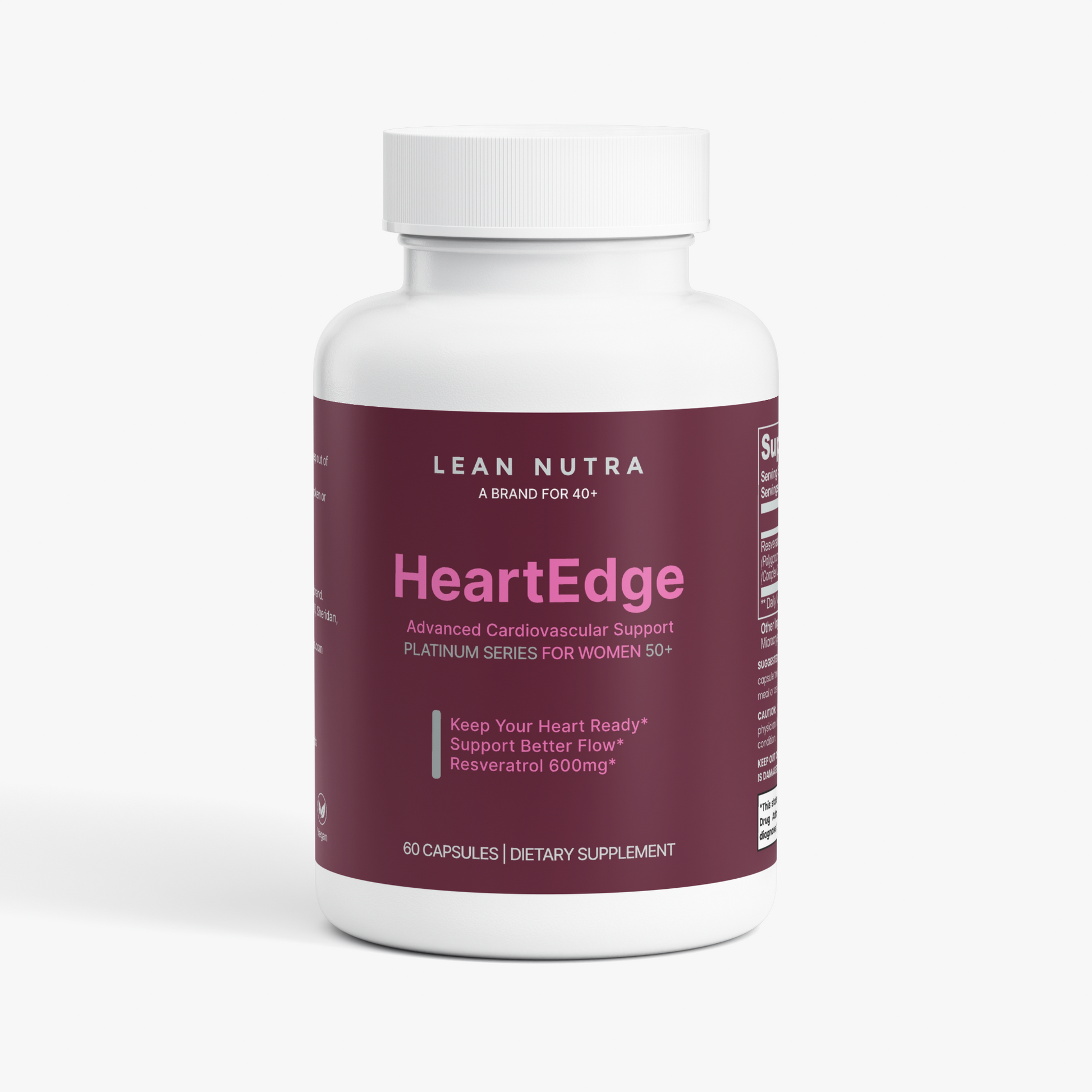 HeartEdge Platinum Series for Women 50+ bottle front