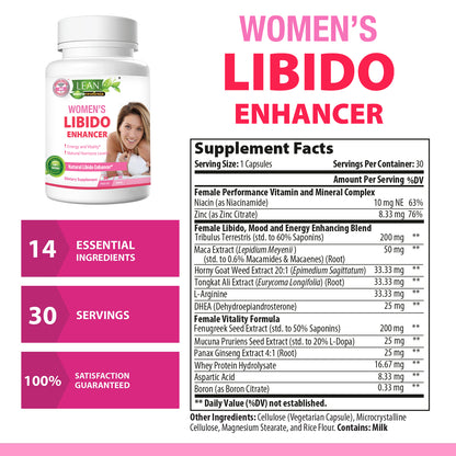 women's libido enhancer with female vitamin and mineral complex female libido energy enhancing blend female vitality formula 