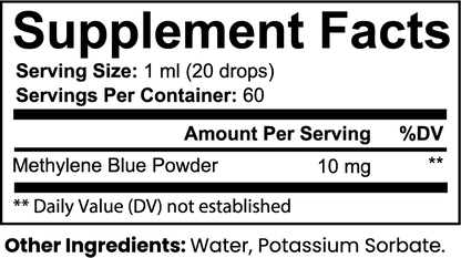ClearMind Supplement Facts panel