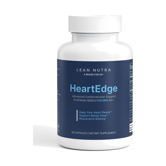 HeartEdge Platinum Series for Men 50+ bottle front
