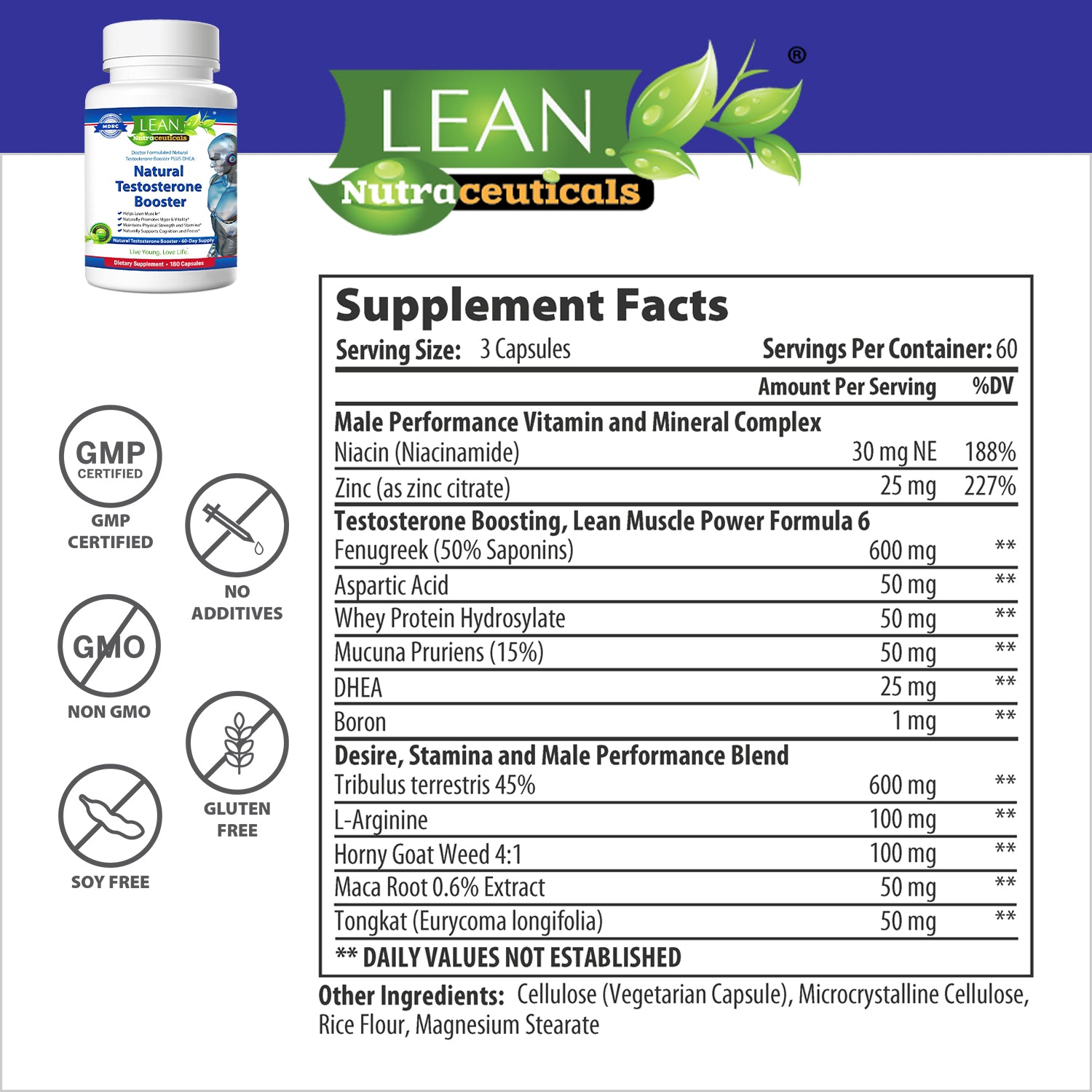 [Premium Quality 100% Pure Nutritional Supplements For Men & Women, Made in USA]-LEAN Nutraceuticals ™
