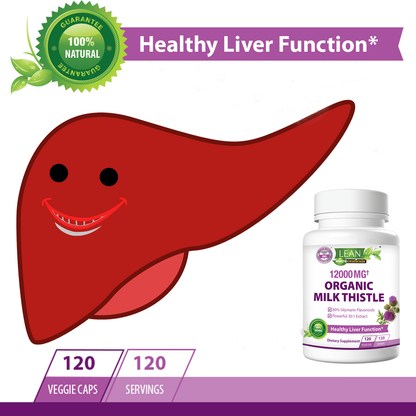 Best Natural Remedy Home Medicine Herbal Supplement Organic Milk Thistle for Liver Health Support and Prevention of Fat Liver Alcohol Liver and Other Liver Disease