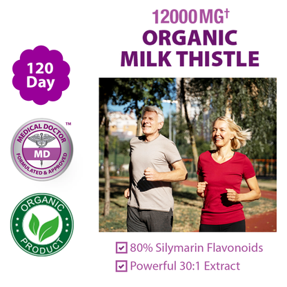 clinical proven organic milk thistle concentrated extract from seed that works for liver disease fat liver and help liver detoxification from smoke alcohol 