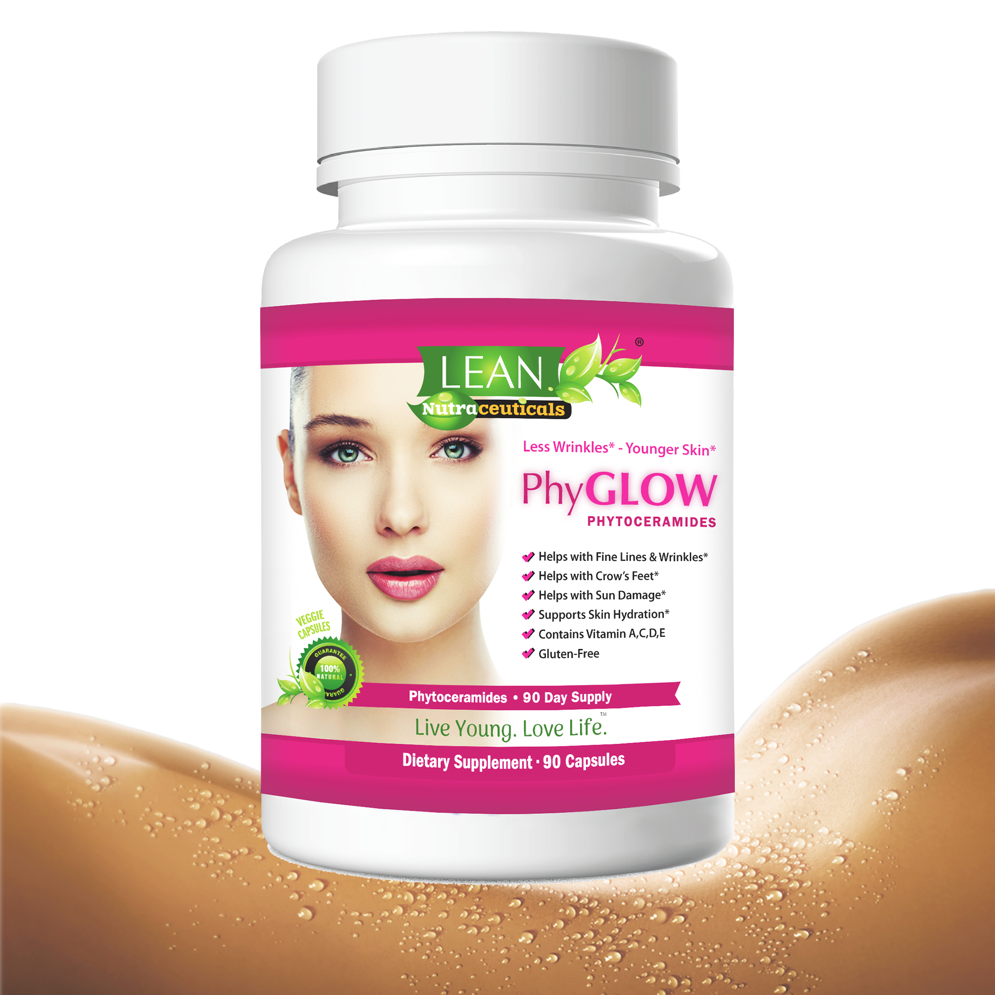 PhyGLOW 90 Caps Phytoceramides - Lean Nutraceuticals